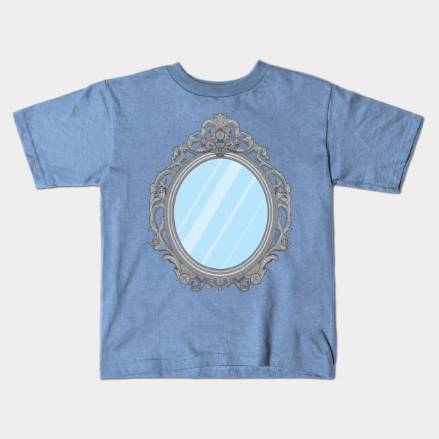 Baroque Mirror Kids T-Shirt by MonkeyBusiness